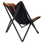 Bo-Camp Chaise de repos Molfat Marron argile