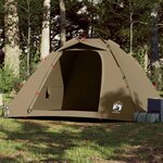 vidaXL Tente de pêche 4 personnes vert olive libération rapide