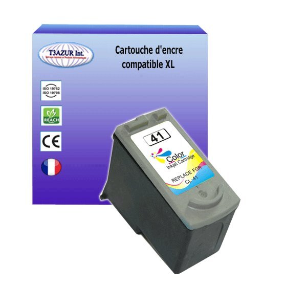 Cartouche compatible avec canon  cl41  cl51  cl38 (0617b001/0618b001/2146b001)  couleur  - t3azur