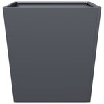 vidaXL Jardinière anthracite 50x50x50 cm acier