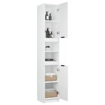 vidaXL Armoire de salle de bain blanc 32x34x188 5 cm bois d'ingénierie