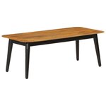 vidaXL Table basse 110x50x40 cm bois massif de manguier et fer