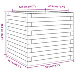vidaXL Jardinière 50x50x45 5 cm bois massif de douglas