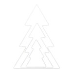 Sapin métallique blanc 11 x 10 5 cm