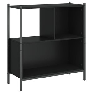 vidaXL Bibliothèque noir 72x28x77 5 cm bois d'ingénierie