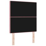 vidaXL Têtière LED Rose 80 cm Velours