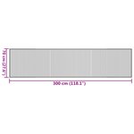 vidaXL Tapis rectangulaire marron 70x300 cm bambou