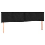 vidaXL Sommier à lattes de lit et matelas Noir 160x200 cm Velours