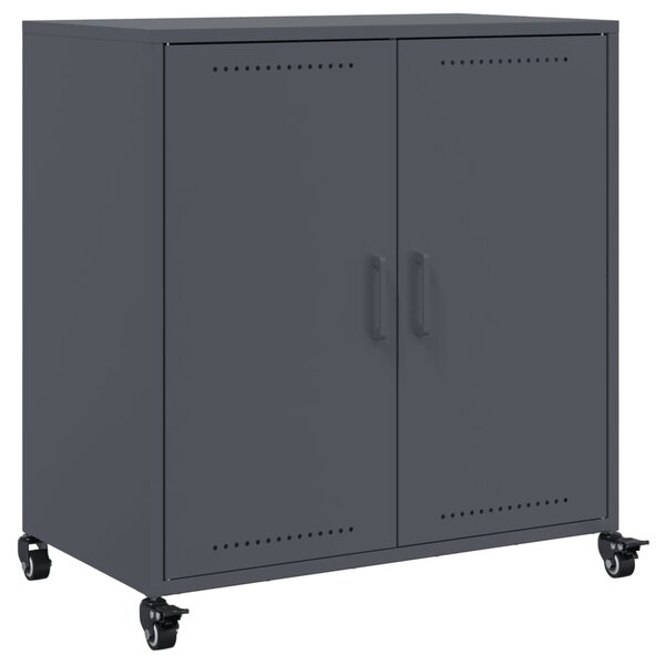 vidaXL Buffet anthracite 68 5x39x72 cm acier laminé à froid