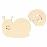 Forme en bois Silhouette Escargot 9x6 8 cm