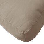 vidaXL Coussins de palette lot de 2 taupe tissu oxford