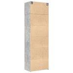vidaXL Armoire de rangement gris béton 70x42 5x225cm bois d'ingénierie