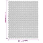vidaXL Tapis de sol de camping crème 4x3 m
