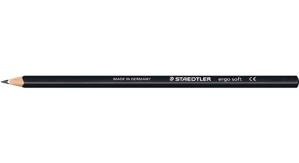 Crayon de couleur ERGOSOFT Triangulaire Mine 3 mm Coloris Noir STAEDTLER