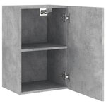 vidaXL Meubles TV muraux 2 Pièces gris béton 40 5x30x60cm bois ingénierie