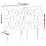 vidaXL Têtes de lit 4 Pièces Vert foncé 72x7x78/88 cm Velours
