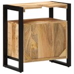 vidaXL Meuble sous lavabo 55x35x60 cm en bois massif brut