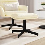 vidaXL Repose-pied Crème 60x60x36 cm Similicuir