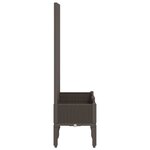 vidaXL Jardinière avec treillis marron 80x40x142 cm PP