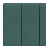 vidaXL Coussin de tête de lit vert foncé 80 cm velours