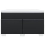 vidaXL Sommier à lattes de lit matelas Noir 120x200 cm Similicuir