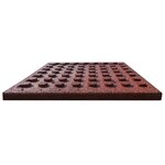 vidaXL Carreaux de protection antichoc 24pc Caoutchouc 50x50x3cm Rouge