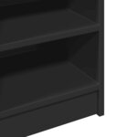 vidaXL Armoire d'évier noir 90x29x55 cm bois d'ingénierie