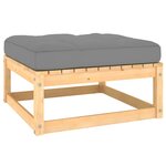 vidaXL Salon de jardin 7 Pièces avec coussins Bois de pin massif