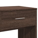 vidaXL Coiffeuse avec miroir chêne marron 80x39x80 cm