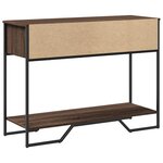vidaXL Table console chêne marron 100x35x74 5 cm bois d'ingénierie