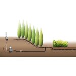Tuyau a goutteurs incorporés enterré Micro-Drip GARDENA - Kit de base 1389-20