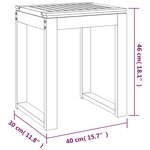 vidaXL Tabouret de salle de bain 40x30x46 cm Bois massif de noyer