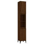 vidaXL Ensemble de meubles de salle de bain 3 Pièces Chêne marron