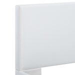 vidaXL Cadre de lit Blanc Similicuir 140x200 cm