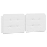 vidaXL Lit avec matelas blanc 140x200 cm similicuir