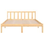 vidaXL Cadre de lit sans matelas bois massif