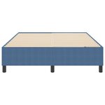 Lit Box Spring vidaXL Bleu 140x200 cm en Tissu Côtelé