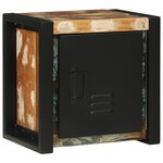 vidaXL Armoire Murale de Salle de Bain Multicolore Bois Récupéré Moyenne