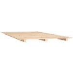 vidaXL Cadre de lit sans matelas 135x190 cm bois de pin massif