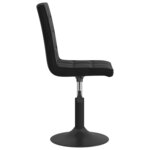 vidaXL Chaises pivotantes à manger lot de 4 noir velours
