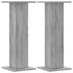 vidaXL Supports pour plantes 2 Pièces sonoma gris bois d'ingénierie