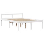 vidaXL Lit pour personne âgée et tête de lit 135x190cm bois pin massif