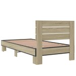 vidaXL Cadre de lit sans matelas chêne sonoma 90x190 cm