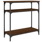 vidaXL Table console chêne marron 75x29x75 cm bois d'ingénierie