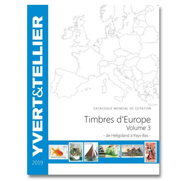 EUROPE Volume 3 - 2019 (Catalogue des timbres des pays d'Europe de H à P)