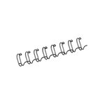 Pack de 100 Baguettes à Anneaux Métalliques A4 14 mm Noir FELLOWES