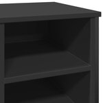 vidaXL Armoire à chaussures noir 90x38x61 5 cm bois d'ingénierie