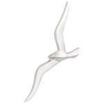 vidaXL Mouette Murale 2 Paquet Argent Aluminium