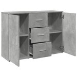 vidaXL Buffet gris béton 90 5x29 5x65 cm bois d'ingénierie