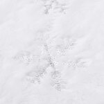 vidaXL Jupe de sapin de Noël de luxe Blanc 150 cm Fausse fourrure